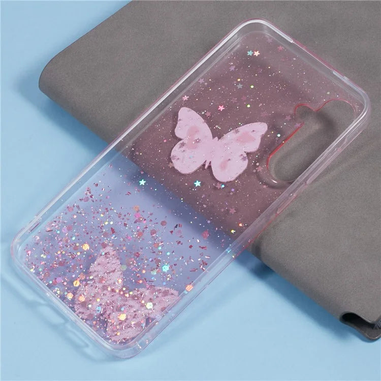 AW Series For Samsung Galaxy A55 5G Case Butterfly Pattern TPU+PVC Phone Cover