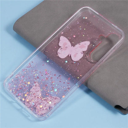 AW Series For Samsung Galaxy A35 5G Slim Case Butterfly Pattern TPU+PVC Phone Shell