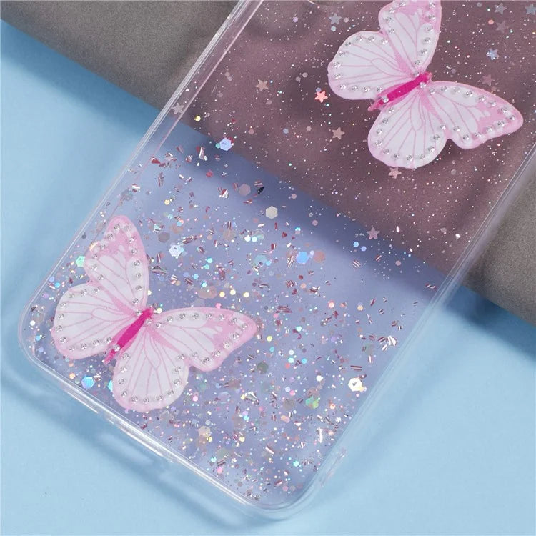 AW Series For Samsung Galaxy A35 5G Slim Case Butterfly Pattern TPU+PVC Phone Shell