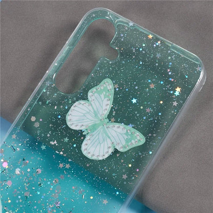 AW Series For Samsung Galaxy A35 5G Slim Case Butterfly Pattern TPU+PVC Phone Shell