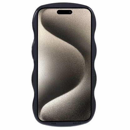 WT Series for iPhone 15 Case Wavy Edge TPU+PC Phone Cover
