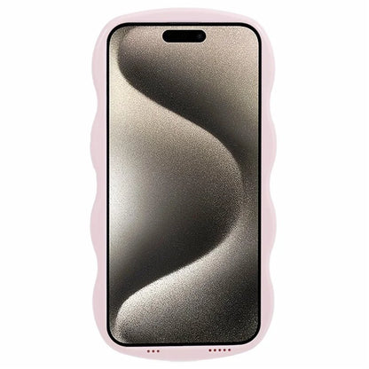 WT Series for iPhone 15 Case Wavy Edge TPU+PC Phone Cover