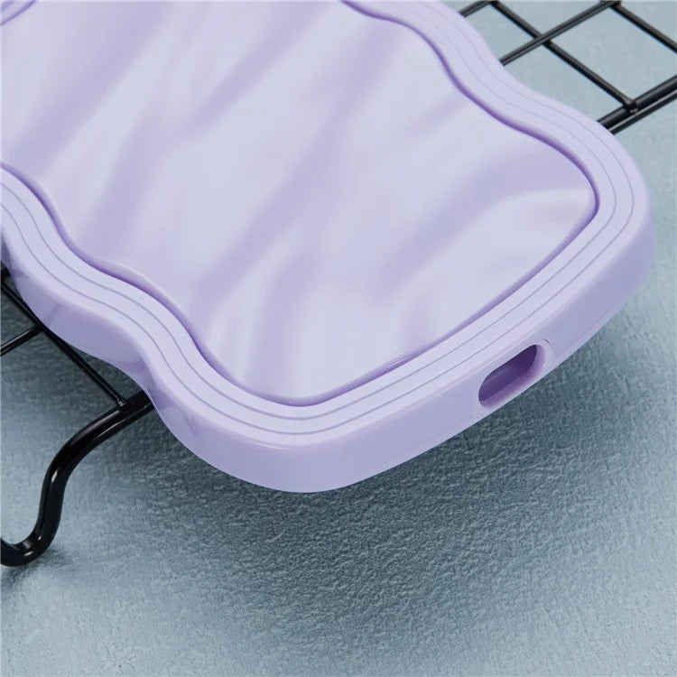 WT Series for iPhone 15 Case Wavy Edge TPU+PC Phone Cover