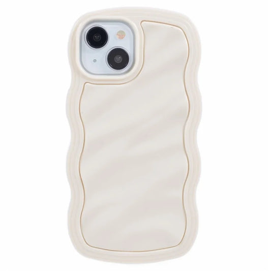 WT Series for iPhone 13 Case with Wavy Edge Hard PC Soft TPU Protection Cover