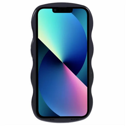 WT Series for iPhone 13 Case with Wavy Edge Hard PC Soft TPU Protection Cover
