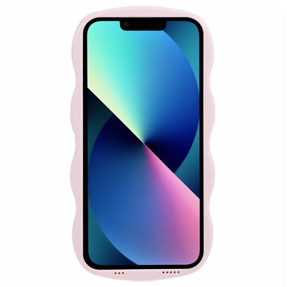 WT Series for iPhone 13 Case with Wavy Edge Hard PC Soft TPU Protection Cover