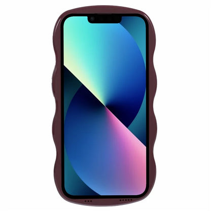 WT Series for iPhone 13 Case with Wavy Edge Hard PC Soft TPU Protection Cover