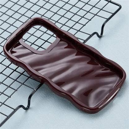WT Series for iPhone 13 Pro Max Case Wave Design Non-Slip Grip TPU+PC Phone Cover