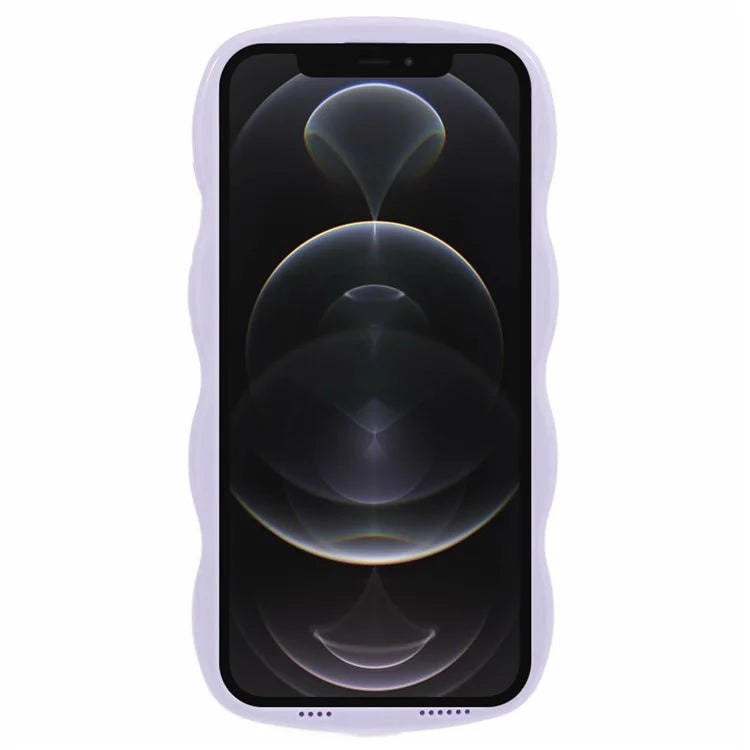 WT Series for iPhone 12 Pro Max Case Wave Frame TPU+PC Hybrid Phone Cover