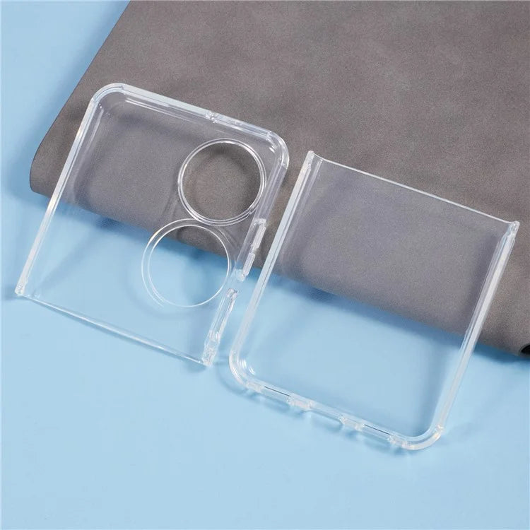 For Huawei Pocket 2 Clear Case Two-Piece Design Anti-Scratch TPU Phone Cover