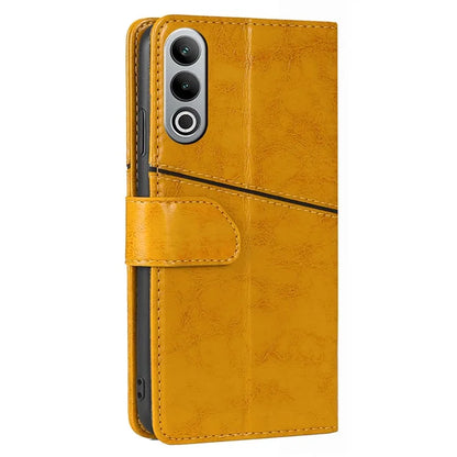 For OnePlus Nord CE4 5G Phone Case Geometric Splicing Leather Wallet Cover