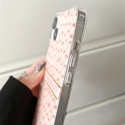 For iPhone 15 Case IMD Floral Pattern Back Protector TPU Phone Cover