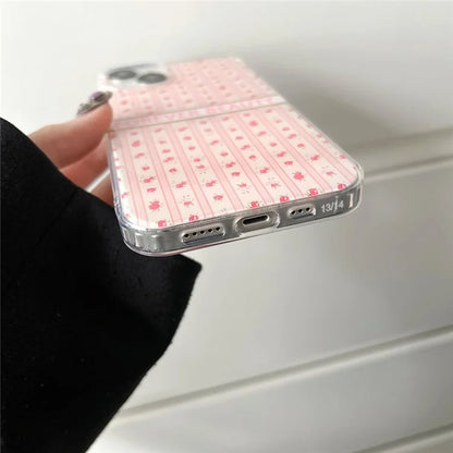 For iPhone 15 Case IMD Floral Pattern Back Protector TPU Phone Cover
