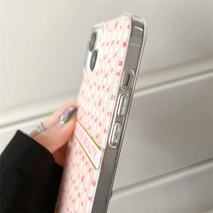 For iPhone 15 Case IMD Floral Pattern Back Protector TPU Phone Cover
