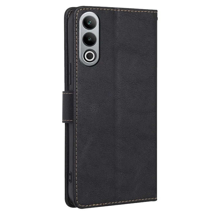 For OnePlus Nord CE4 5G Case RFID Blocking Leather Cover Cowhide Texture Phone Shell