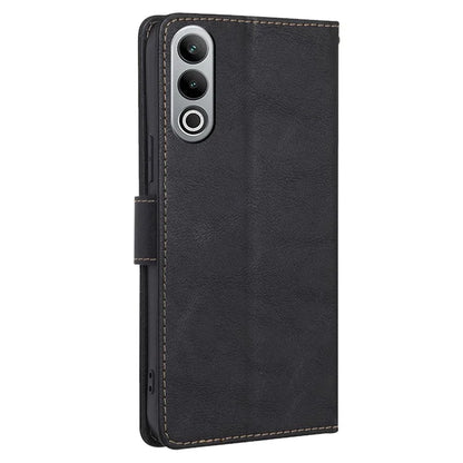 For OnePlus Nord CE4 5G Case RFID Blocking Leather Cover Cowhide Texture Phone Shell