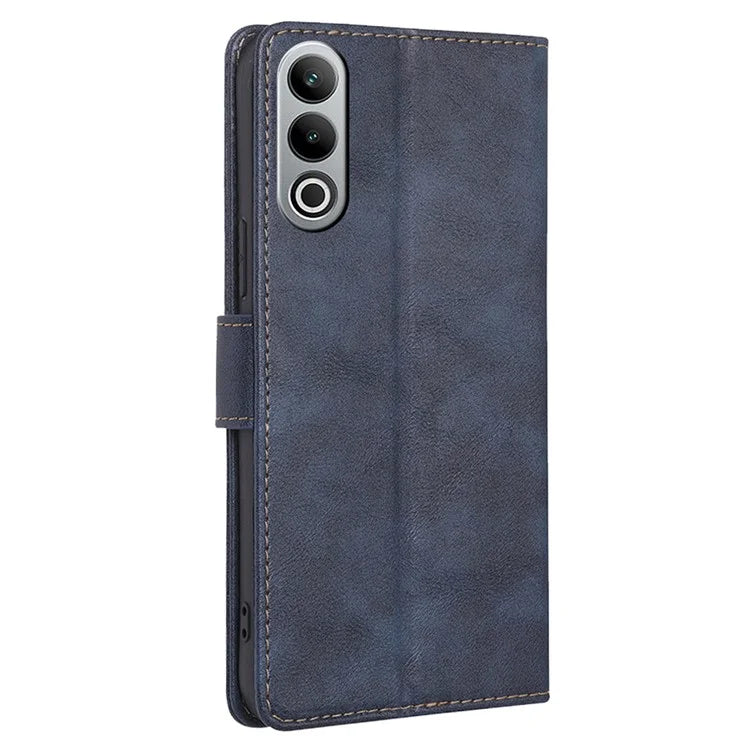 For OnePlus Nord CE4 5G Case RFID Blocking Leather Cover Cowhide Texture Phone Shell