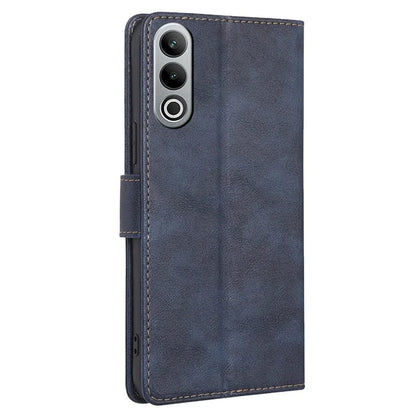 For OnePlus Nord CE4 5G Case RFID Blocking Leather Cover Cowhide Texture Phone Shell