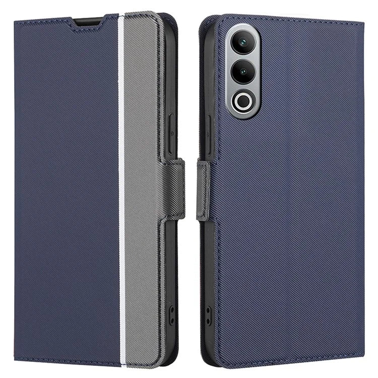 For OnePlus Nord CE4 5G Case Leather Card Holders Twill Texture Phone Protective Cover