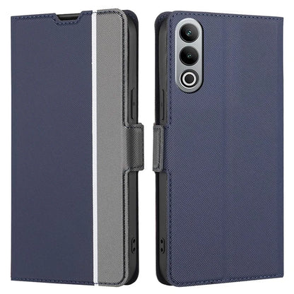 For OnePlus Nord CE4 5G Case Leather Card Holders Twill Texture Phone Protective Cover
