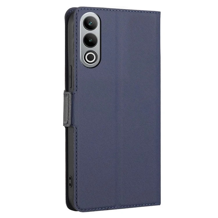 For OnePlus Nord CE4 5G Case Leather Card Holders Twill Texture Phone Protective Cover