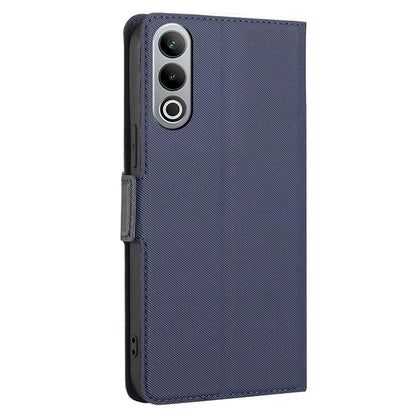 For OnePlus Nord CE4 5G Case Leather Card Holders Twill Texture Phone Protective Cover