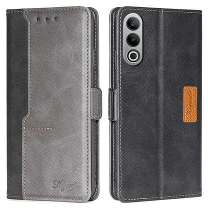 For OnePlus Nord CE4 5G Wholesale Phone Cases Color Splicing Leather Wallet Cover