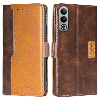 For OnePlus Nord CE4 5G Wholesale Phone Cases Color Splicing Leather Wallet Cover