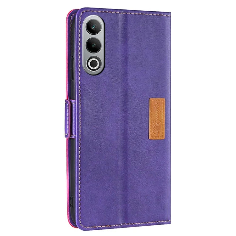 For OnePlus Nord CE4 5G Wholesale Phone Cases Color Splicing Leather Wallet Cover