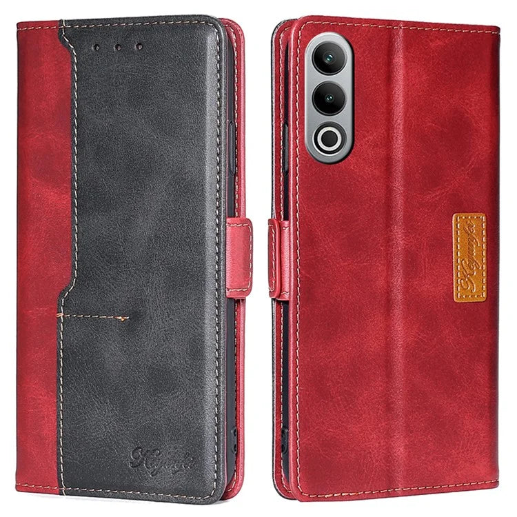 For OnePlus Nord CE4 5G Wholesale Phone Cases Color Splicing Leather Wallet Cover