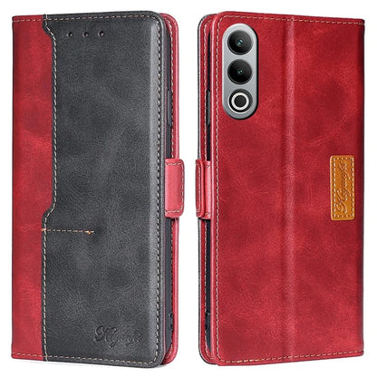 For OnePlus Nord CE4 5G Wholesale Phone Cases Color Splicing Leather Wallet Cover