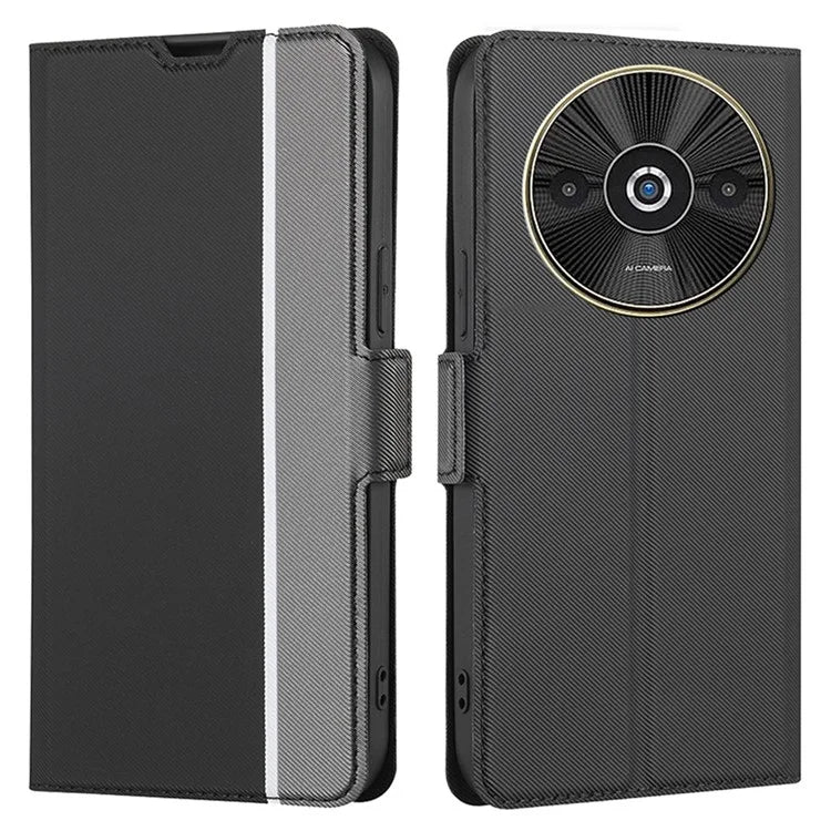 For Xiaomi Redmi A3 Case Card Holder Twill Texture Leather Protective Cell Phone Cover