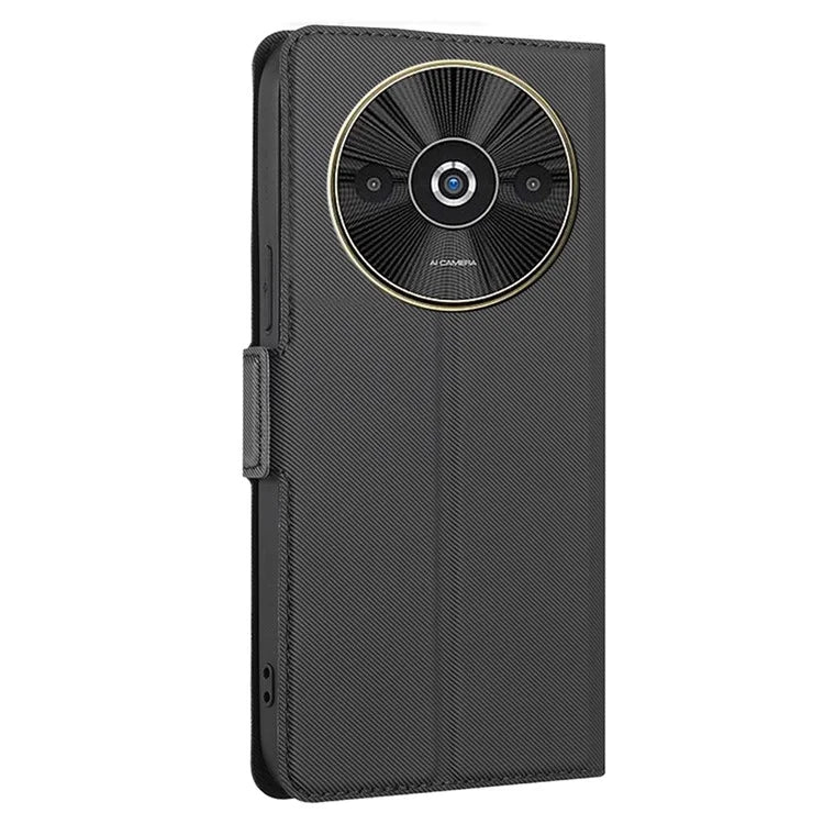 For Xiaomi Redmi A3 Case Card Holder Twill Texture Leather Protective Cell Phone Cover