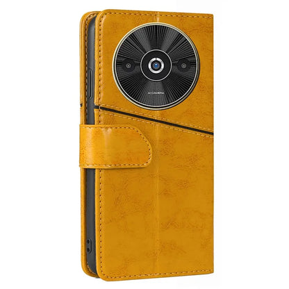 For Xiaomi Redmi A3 / Poco C61 4G Case Geometric PU Leather Card Slots Folding Stand Phone Cover