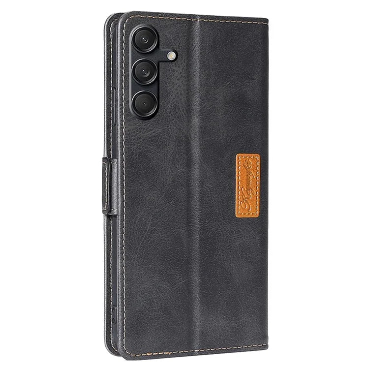 For Samsung Galaxy M55 5G / C55 5G / F55 5G Case Dual Color Splicing Leather Wallet Phone Cover
