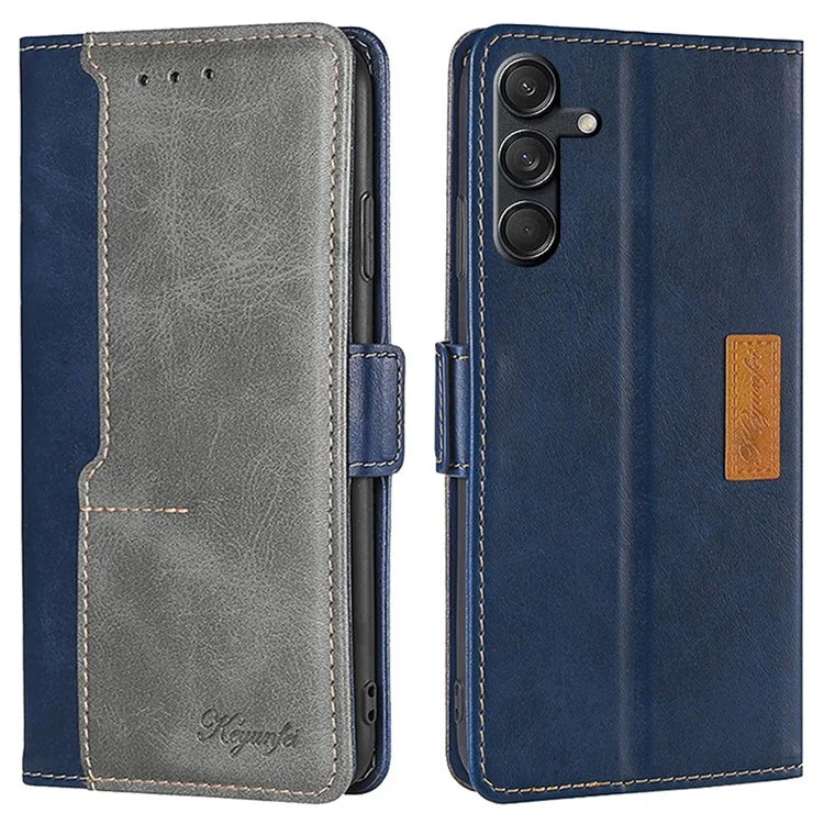 For Samsung Galaxy M55 5G / C55 5G / F55 5G Case Dual Color Splicing Leather Wallet Phone Cover