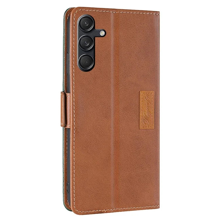 For Samsung Galaxy M55 5G / C55 5G / F55 5G Case Dual Color Splicing Leather Wallet Phone Cover