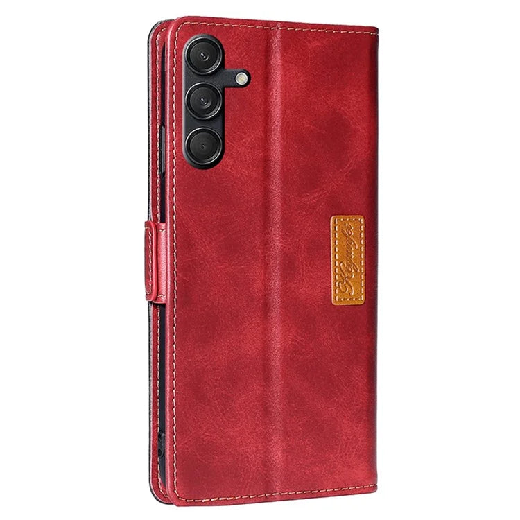 For Samsung Galaxy M55 5G / C55 5G / F55 5G Case Dual Color Splicing Leather Wallet Phone Cover