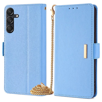 For Samsung Galaxy M55 5G / C55 5G / F55 5G Cover RFID Blocking Phone Wallet Protective Shell with 2 Straps