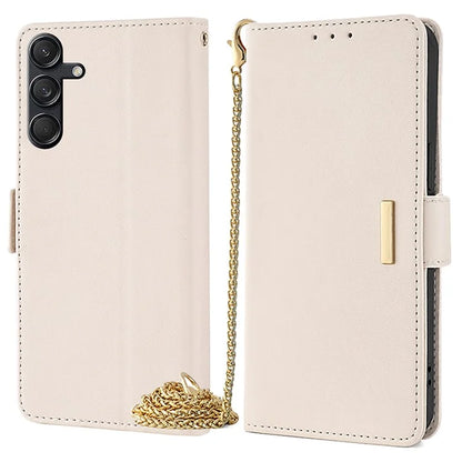 For Samsung Galaxy M55 5G / C55 5G / F55 5G Cover RFID Blocking Phone Wallet Protective Shell with 2 Straps