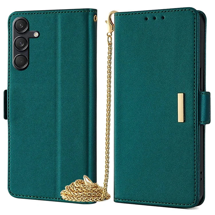 For Samsung Galaxy M55 5G / C55 5G / F55 5G Cover RFID Blocking Phone Wallet Protective Shell with 2 Straps