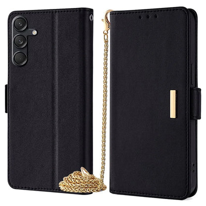 For Samsung Galaxy M55 5G / C55 5G / F55 5G Cover RFID Blocking Phone Wallet Protective Shell with 2 Straps