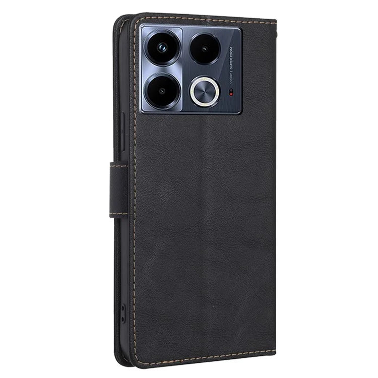 For Infinix Note 40 Case RFID Blocking Leather Flip Magnetic Clasp Phone Cover