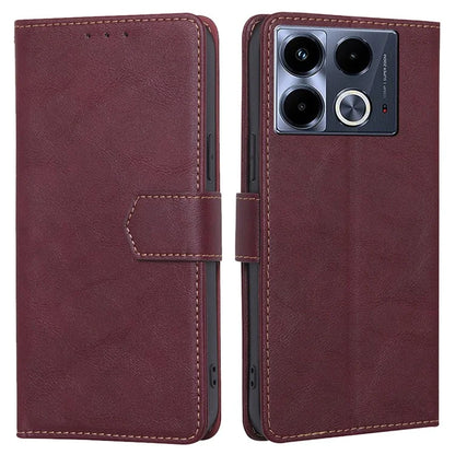 For Infinix Note 40 Case RFID Blocking Leather Flip Magnetic Clasp Phone Cover