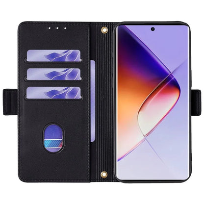 For Infinix Note 40 Case RFID Blocking Leather Magnetic Phone Cover with Shoulder Strap