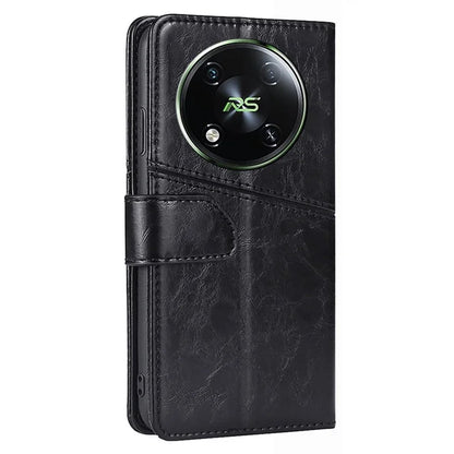 For itel RS4 4G Case with Card Holder Shockproof Geometric Leather Phone Cover