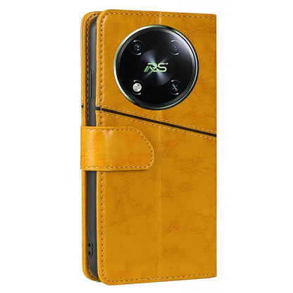 For itel RS4 4G Case with Card Holder Shockproof Geometric Leather Phone Cover