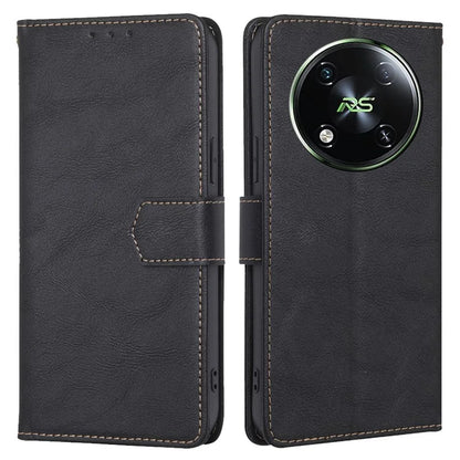 For itel RS4 4G Wallet Case Magnetic Clasp Leather Phone Cover with RFID Blocking