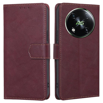 For itel RS4 4G Wallet Case Magnetic Clasp Leather Phone Cover with RFID Blocking
