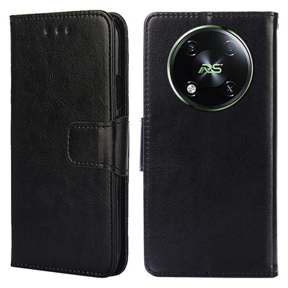 For itel RS4 4G Case Leather Wallet Phone Cover with Viewing Stand 2 Card Holder